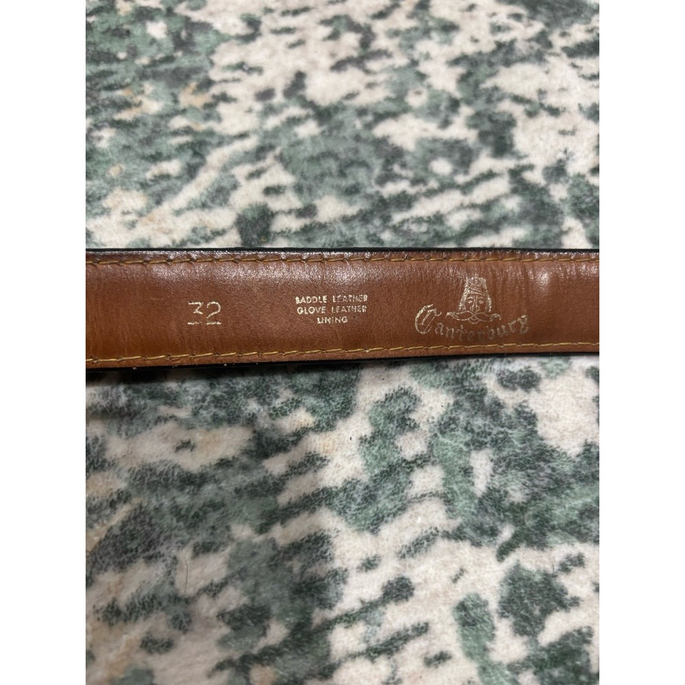 canterbury allyns men shop safdle leather glove leather lining belt size 32